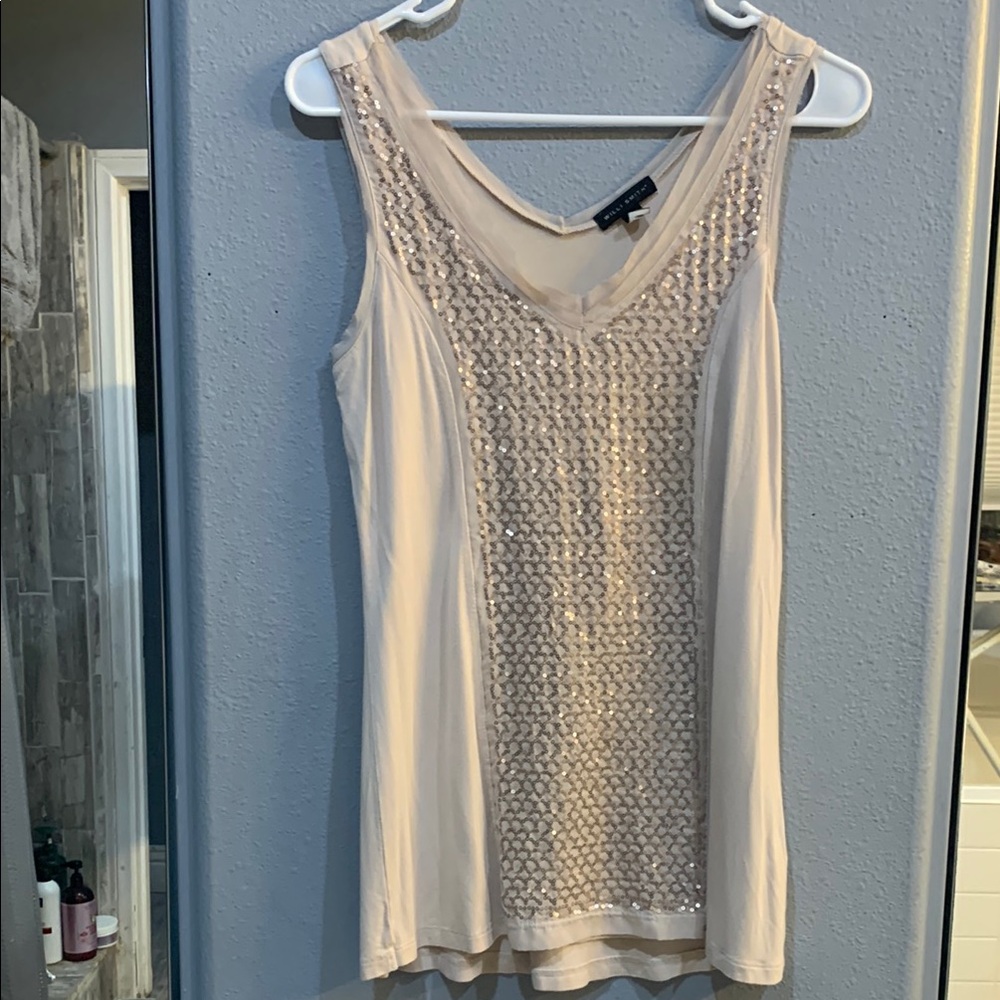 Elegant Cream Sleeveless Top Will Smith